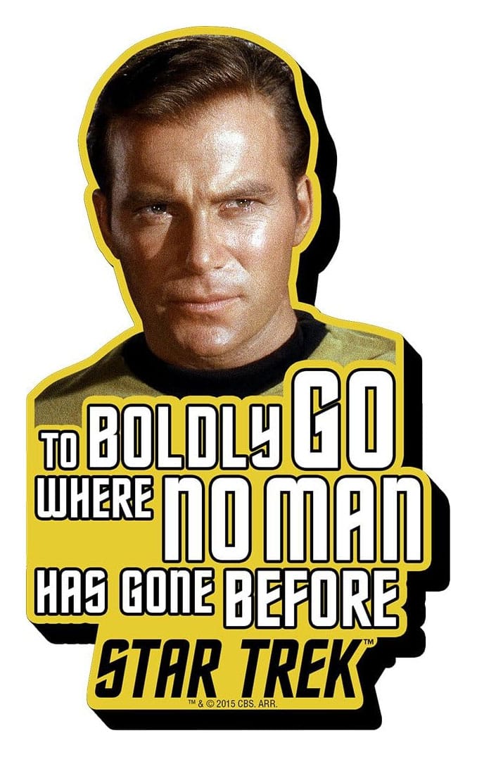Kirk Boldly Go Magnet