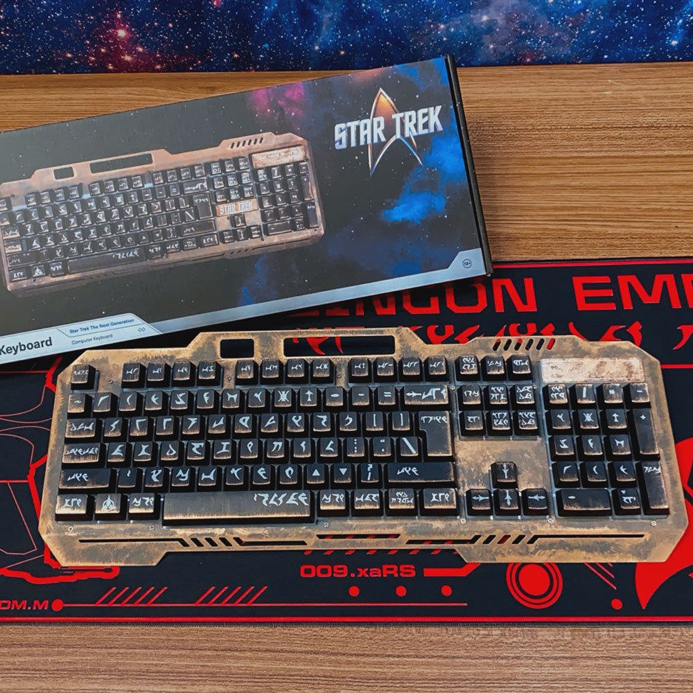 Klingon USB Keyboard with painted finish