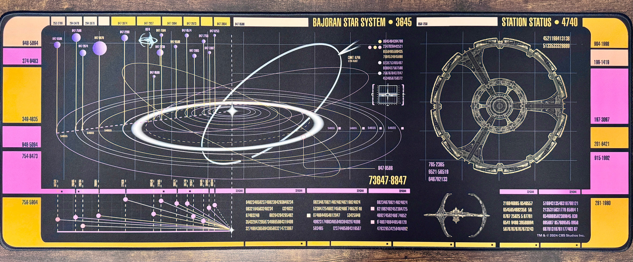 LCARS DS9 Desk Pad