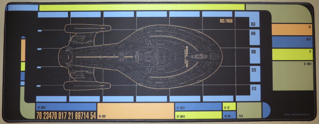 LCARS Voyager Desk Pad