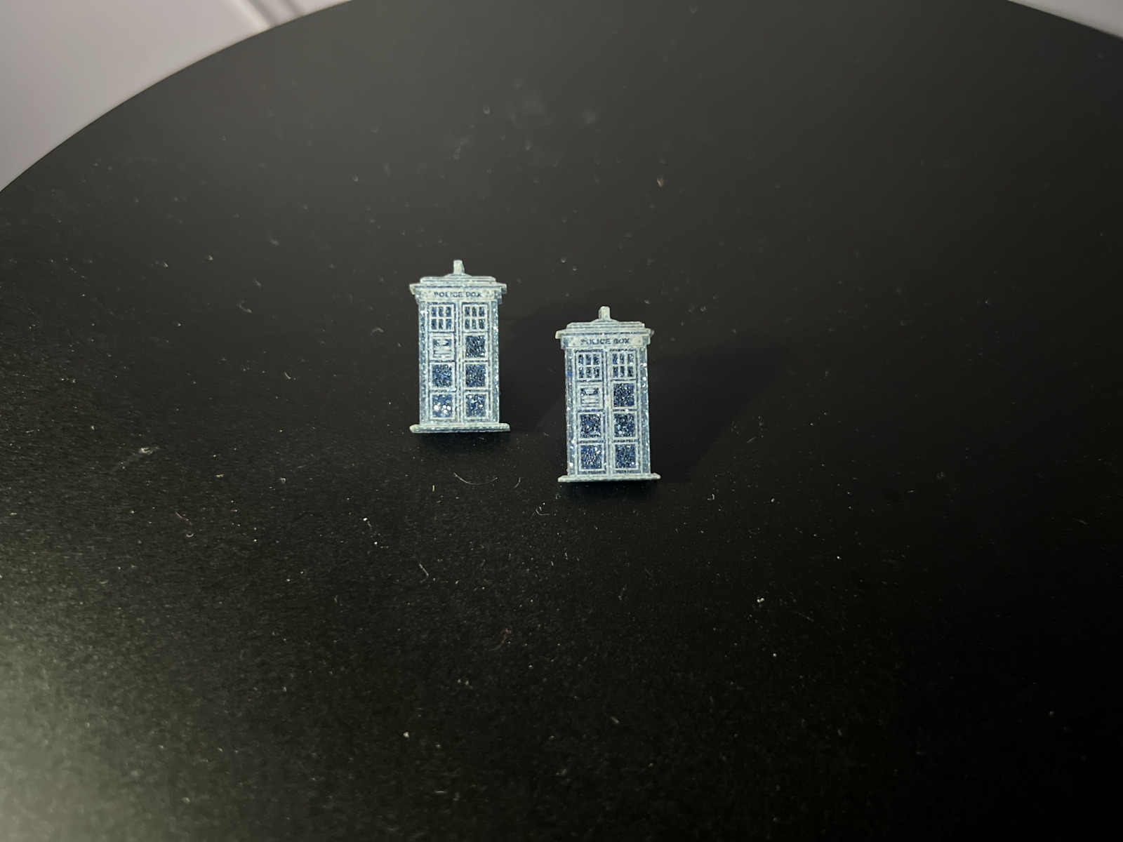 Police Box Stud Earrings