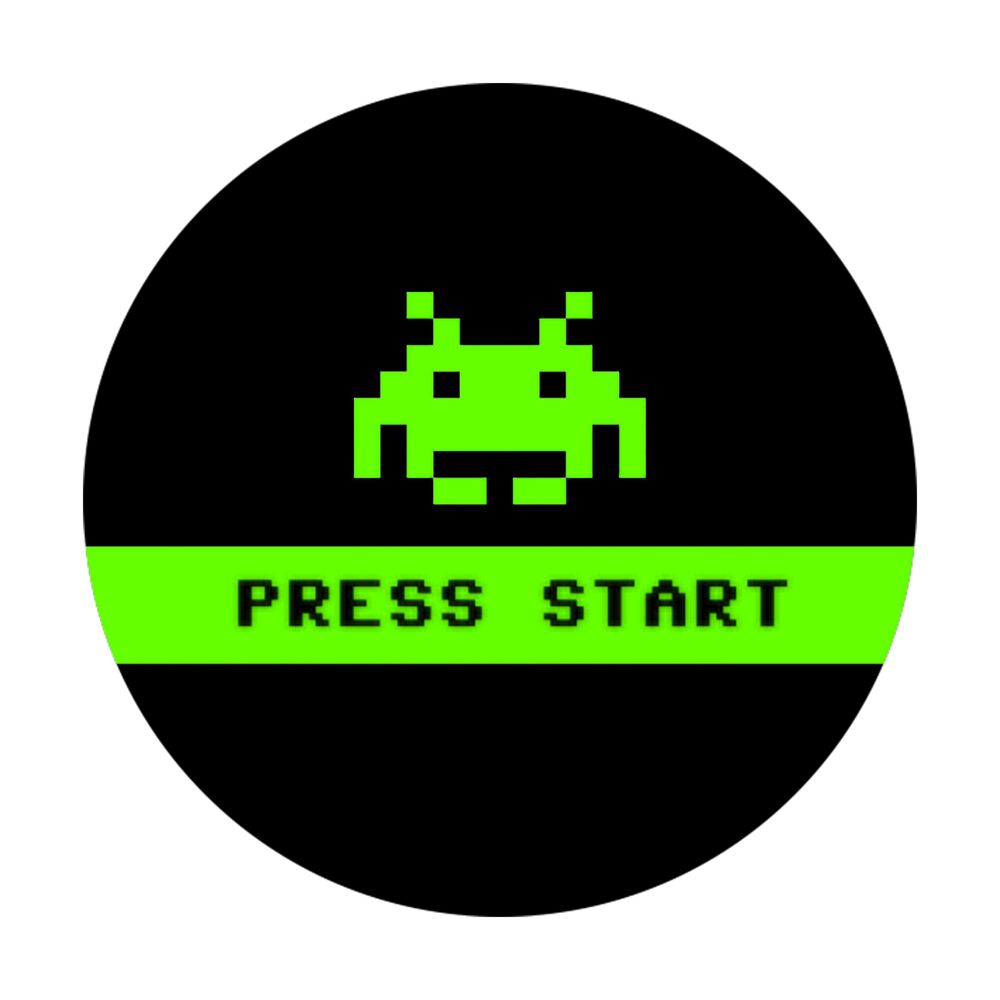 Press Start Sticker