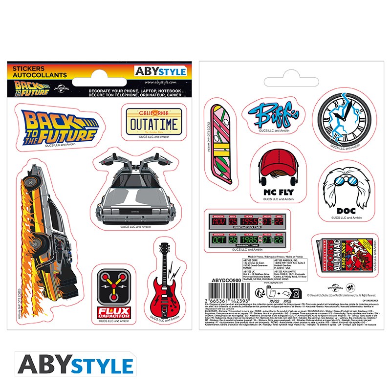 Back to the Future Time Travel Sticker Pack