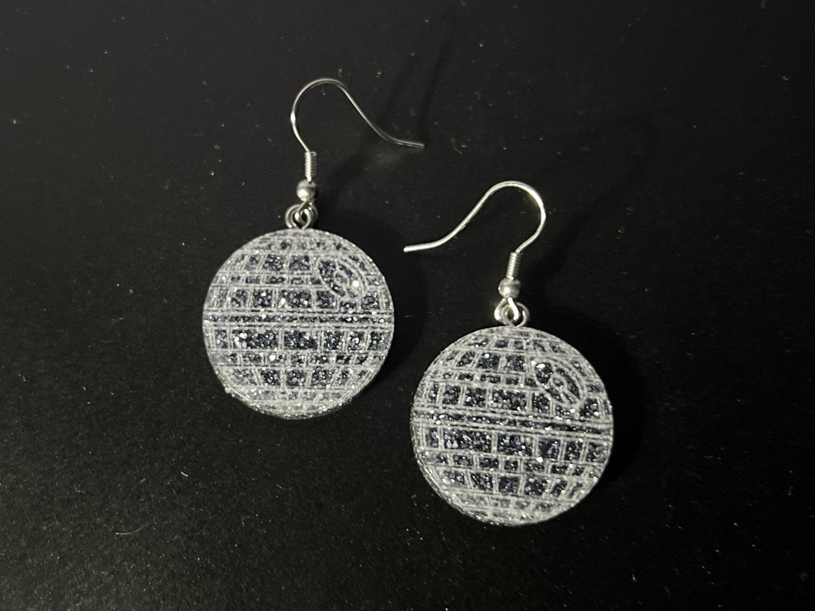 Death Star Dangle Earrings