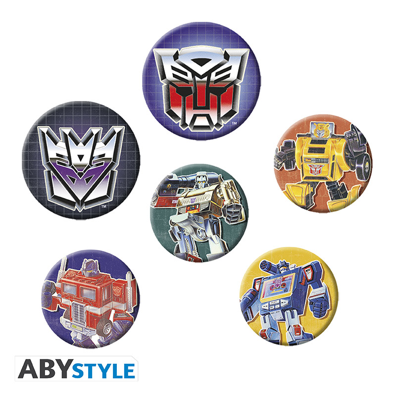 Transformers First Generation Button Badge Pack
