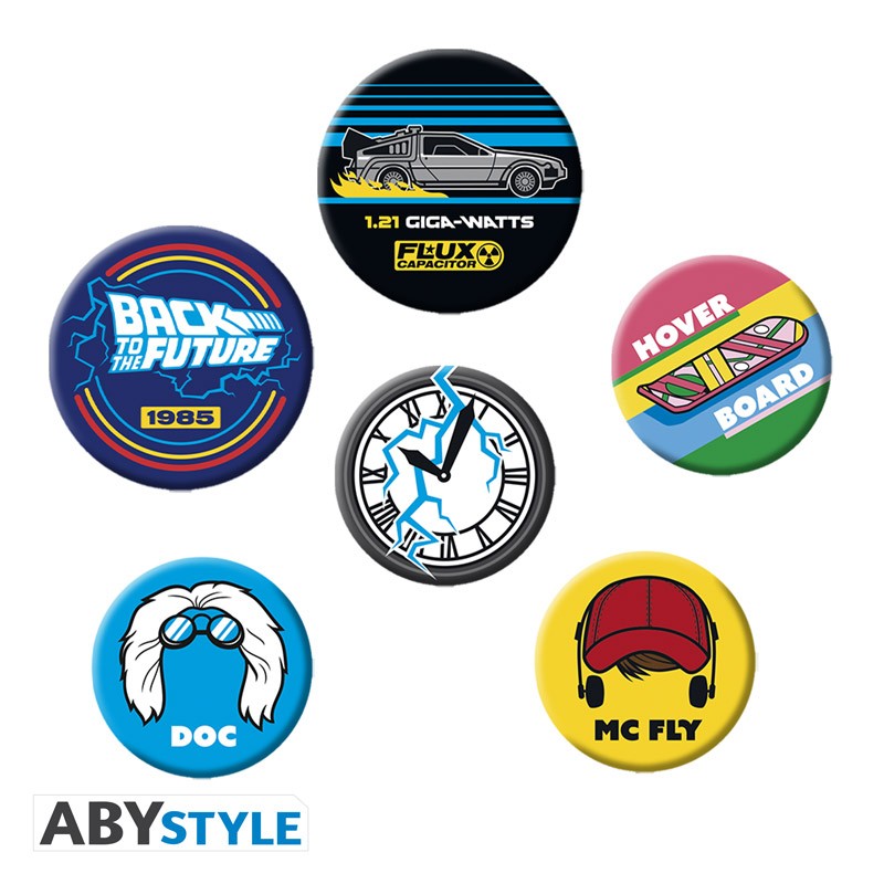 Back to the Future Symbols Button Badge Pack